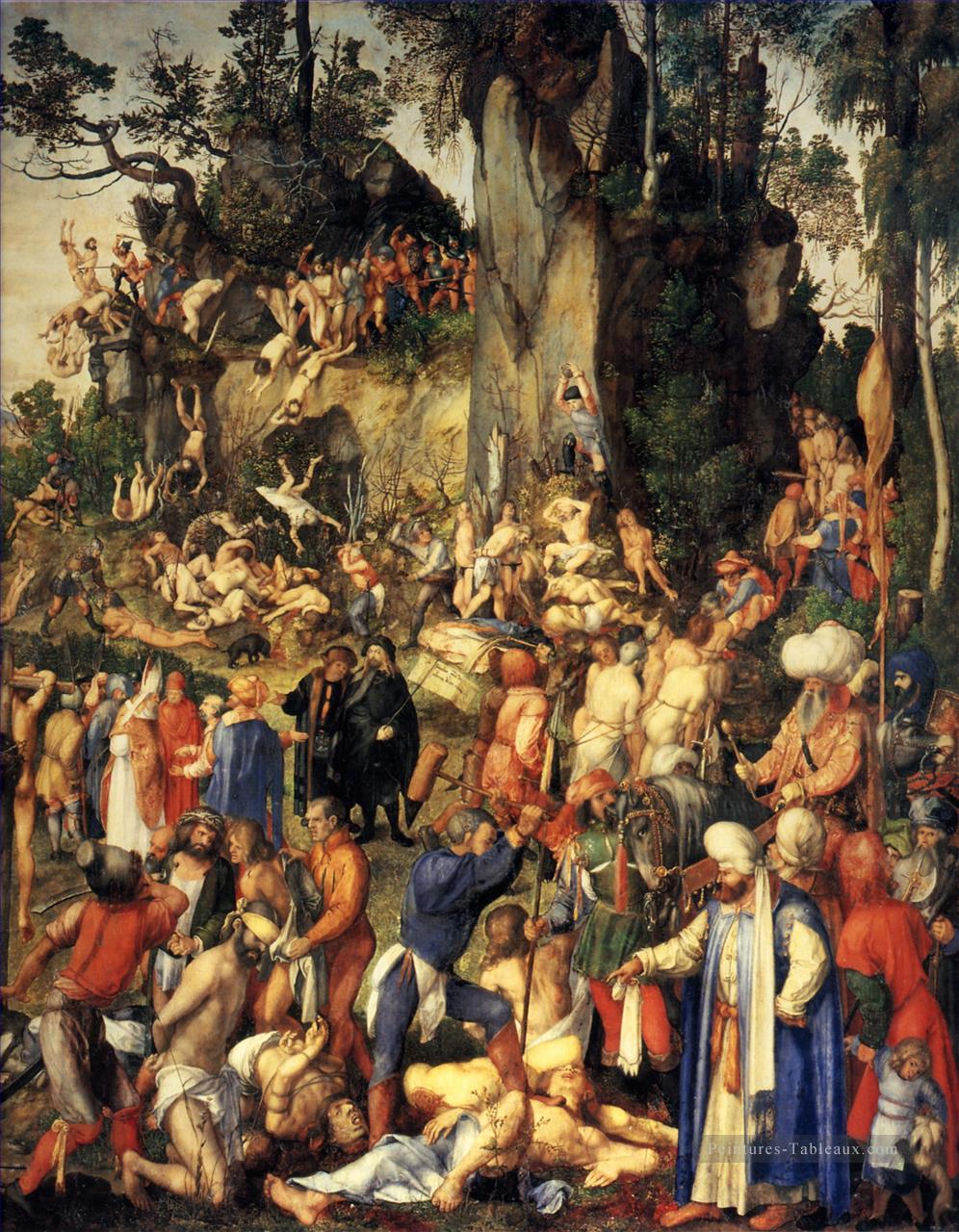Martyre des dix mille Nothern Renaissance Albrecht Dürer Peintures à l'huile